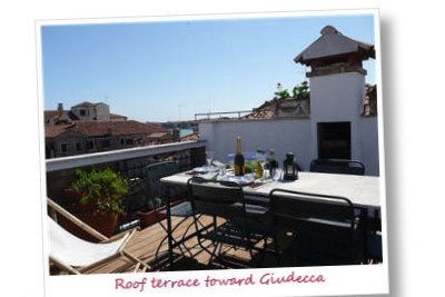 Roof terrace toward Giudecca